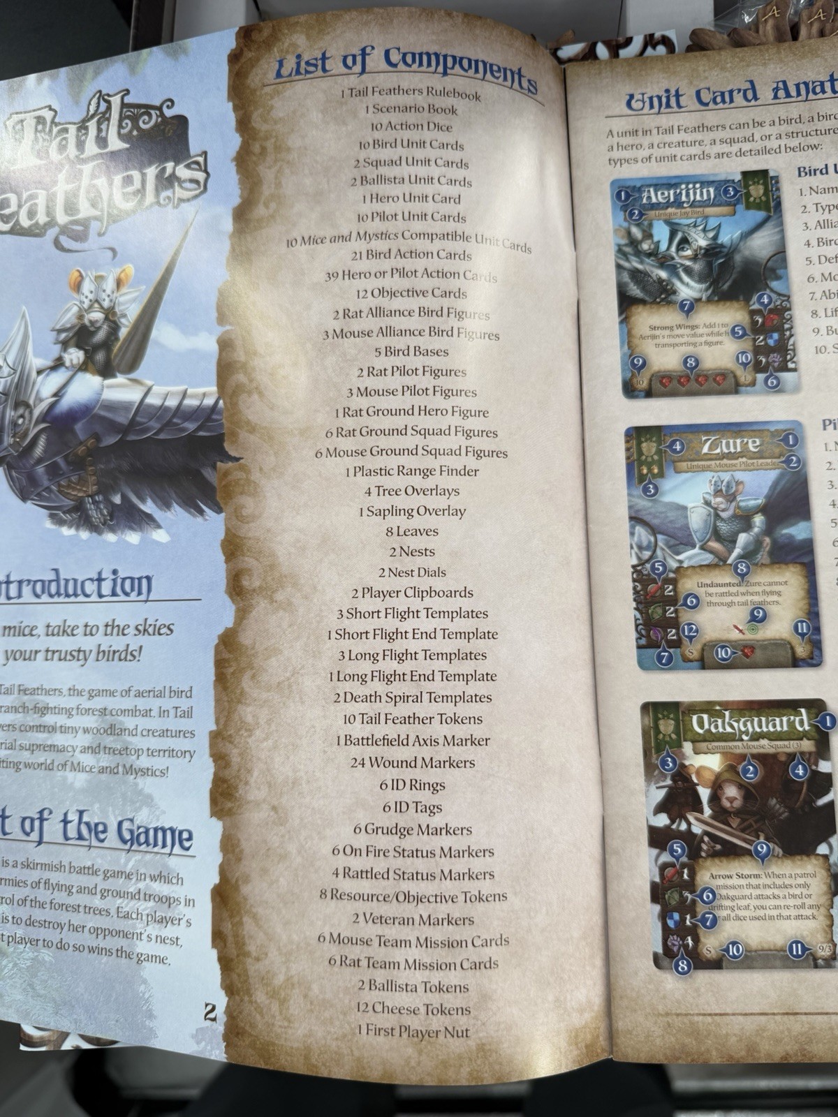 Tail Feathers Board Game by Plaid Hat Games Mice And Mystics