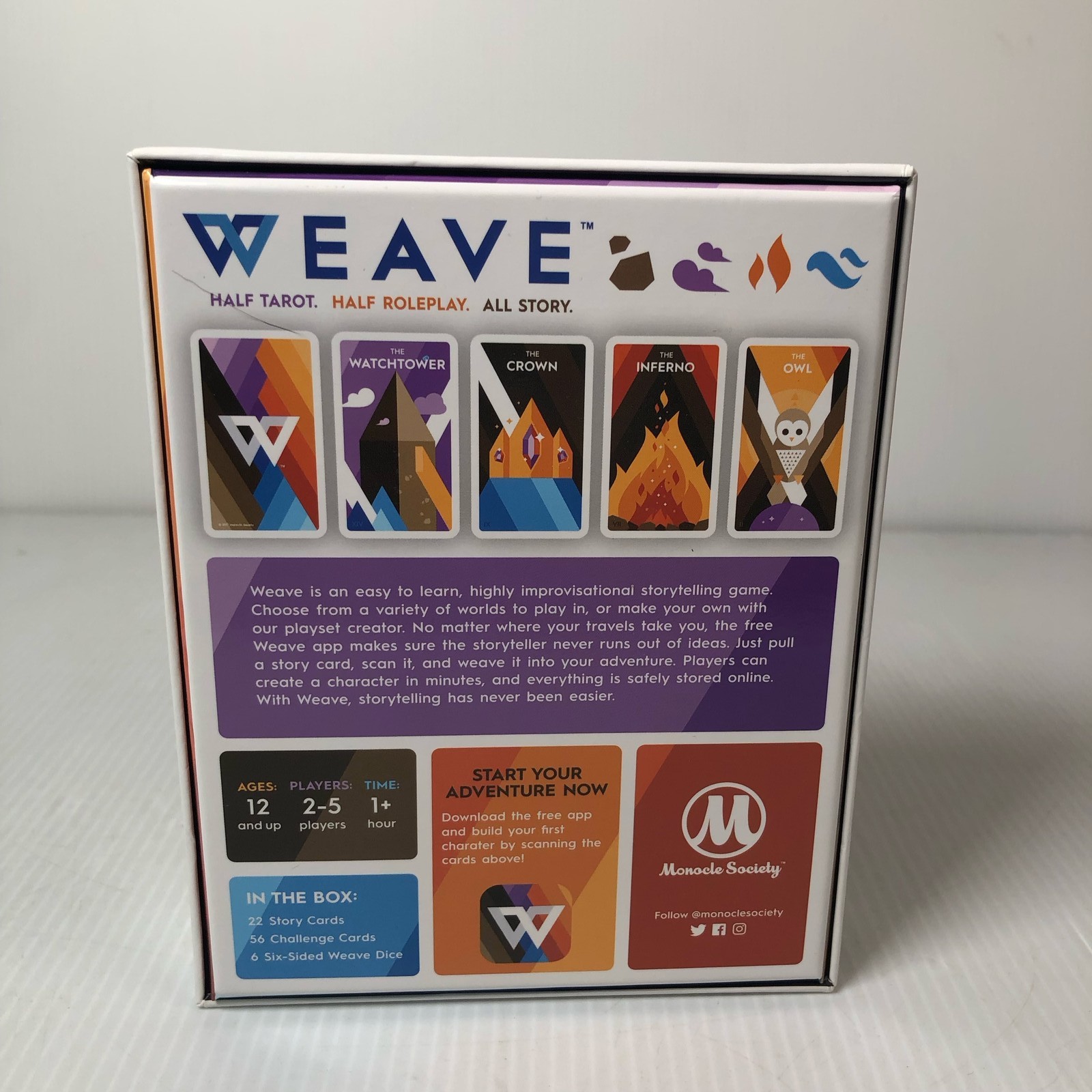 WEAVE Half Tarot Half Roleplay All Storytelling Card Game Monocle Society