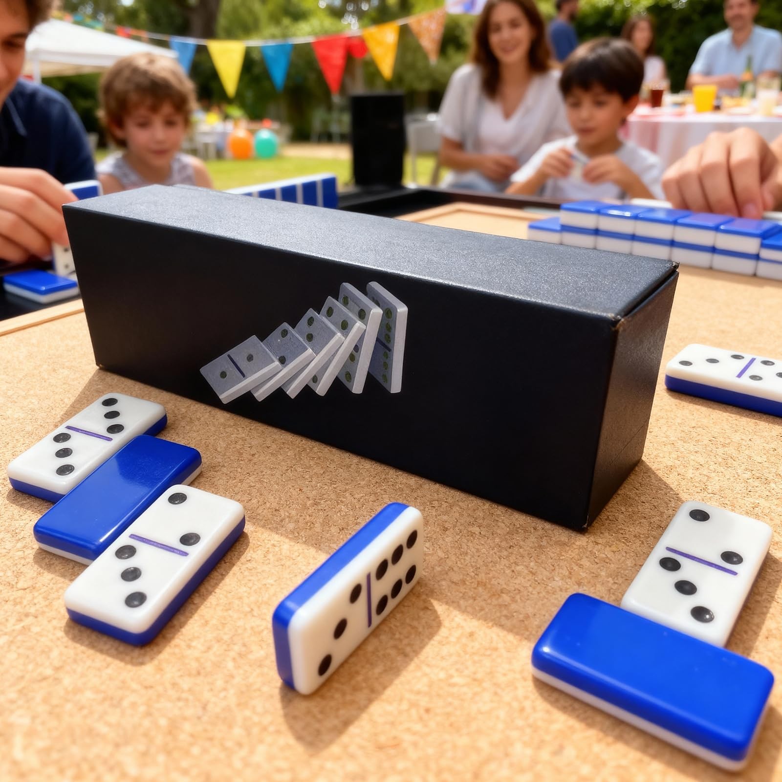 Dominoes Set for Adults, Double 6 Dominos Game Set with 28 Domino Tiles Doubl…