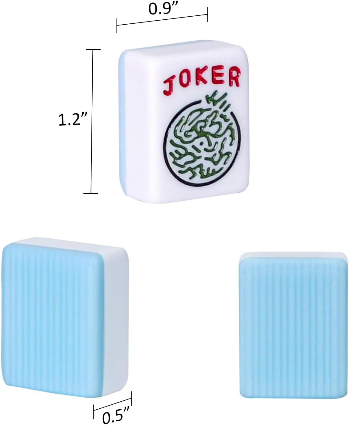 American Mahjong Tile Set 166 Blue Tiles 1.2 Inch Standard Size Only