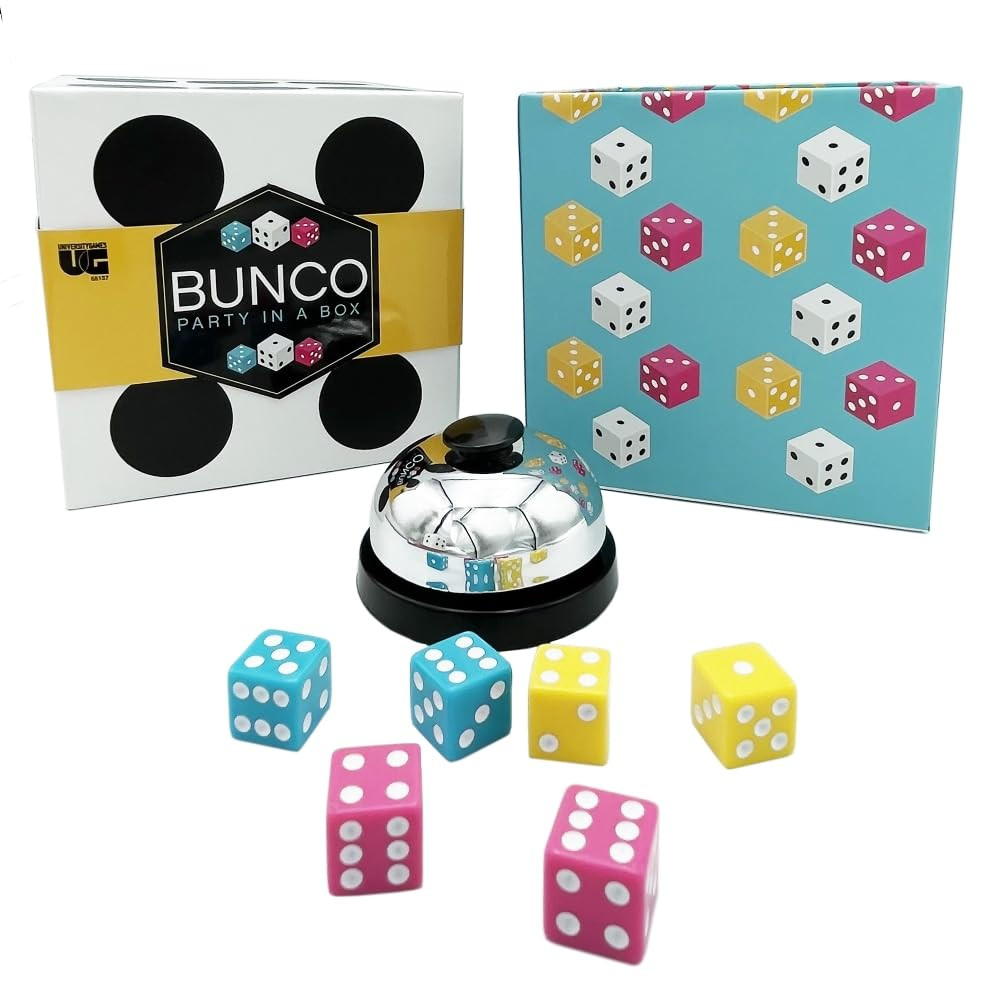 Bunco Party Game for Game Night Dice Rolling Fun for 2 to 12 Players