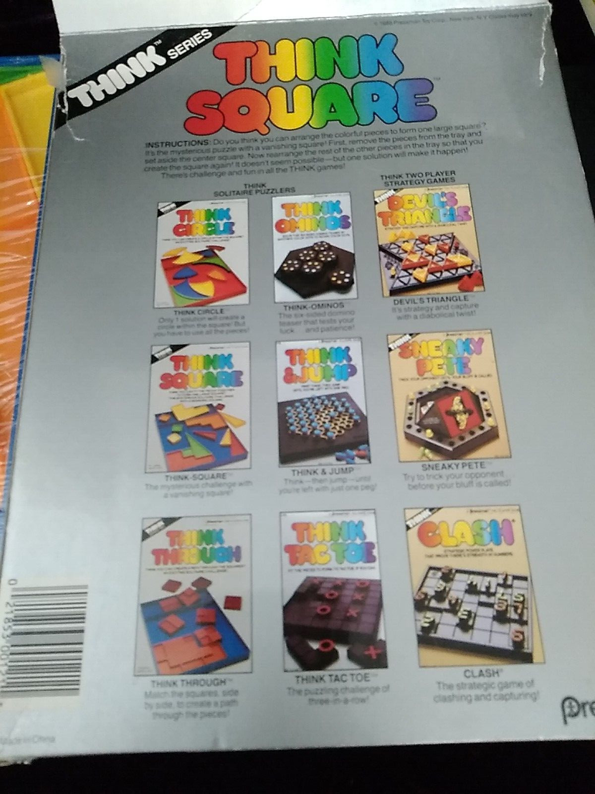 Gabriel Take 5 Plus Pressman Think & Jump, Think Through, Think Square 4 Games