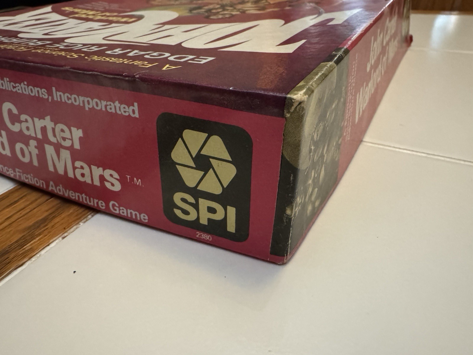 John Carter Warlord Of Mars Adventure Game By SPI (Complete, Unpunched)