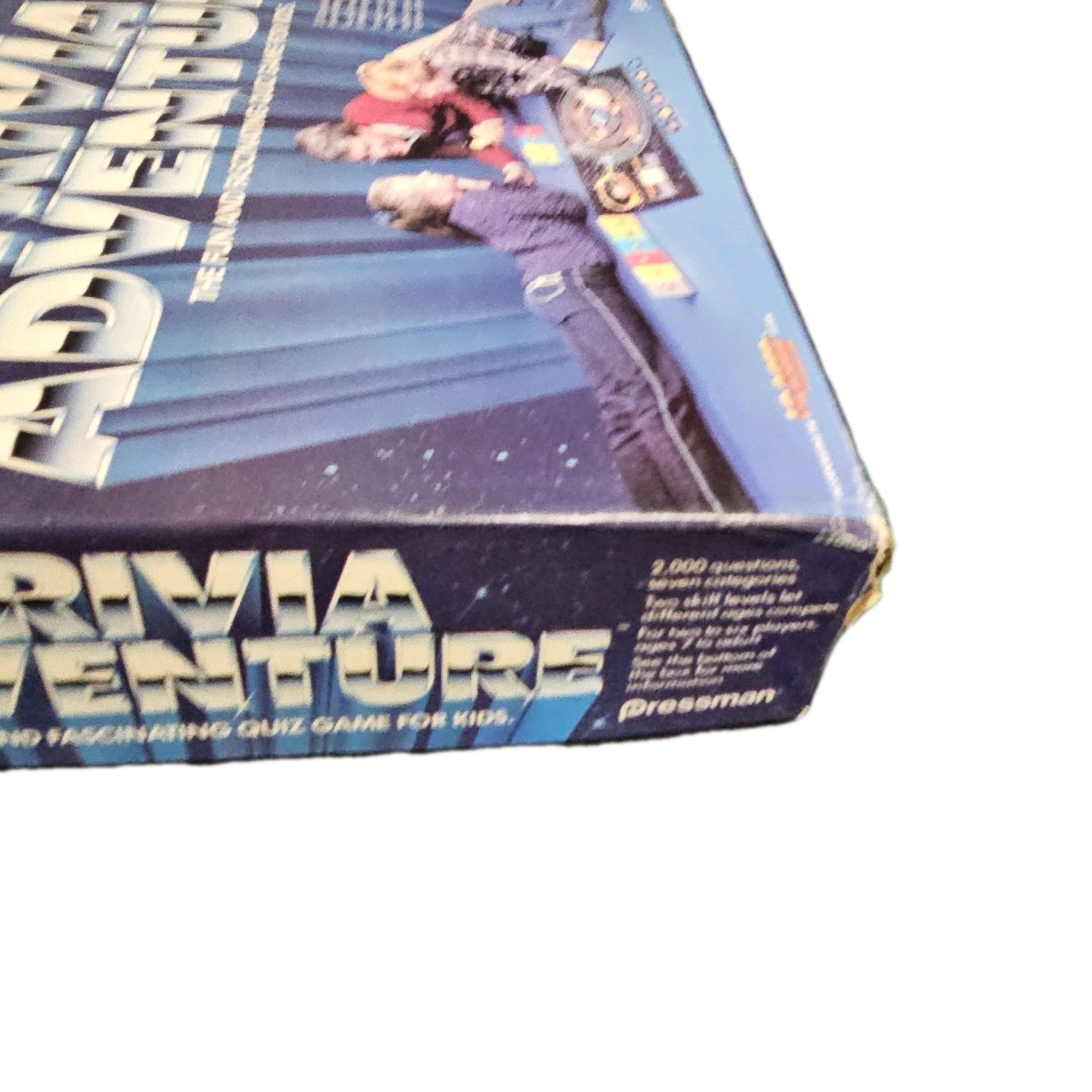 Trivia Adventure Quiz Game Pressman 1Q 2000 7 And Up 1980s Board Game Complete