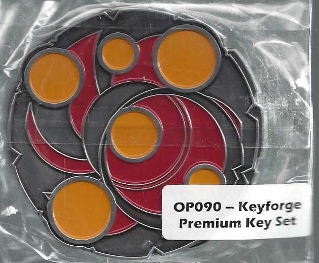 Keyforge Premium Key Set NIP(3) OP090 Organized Play Play Promo Metal