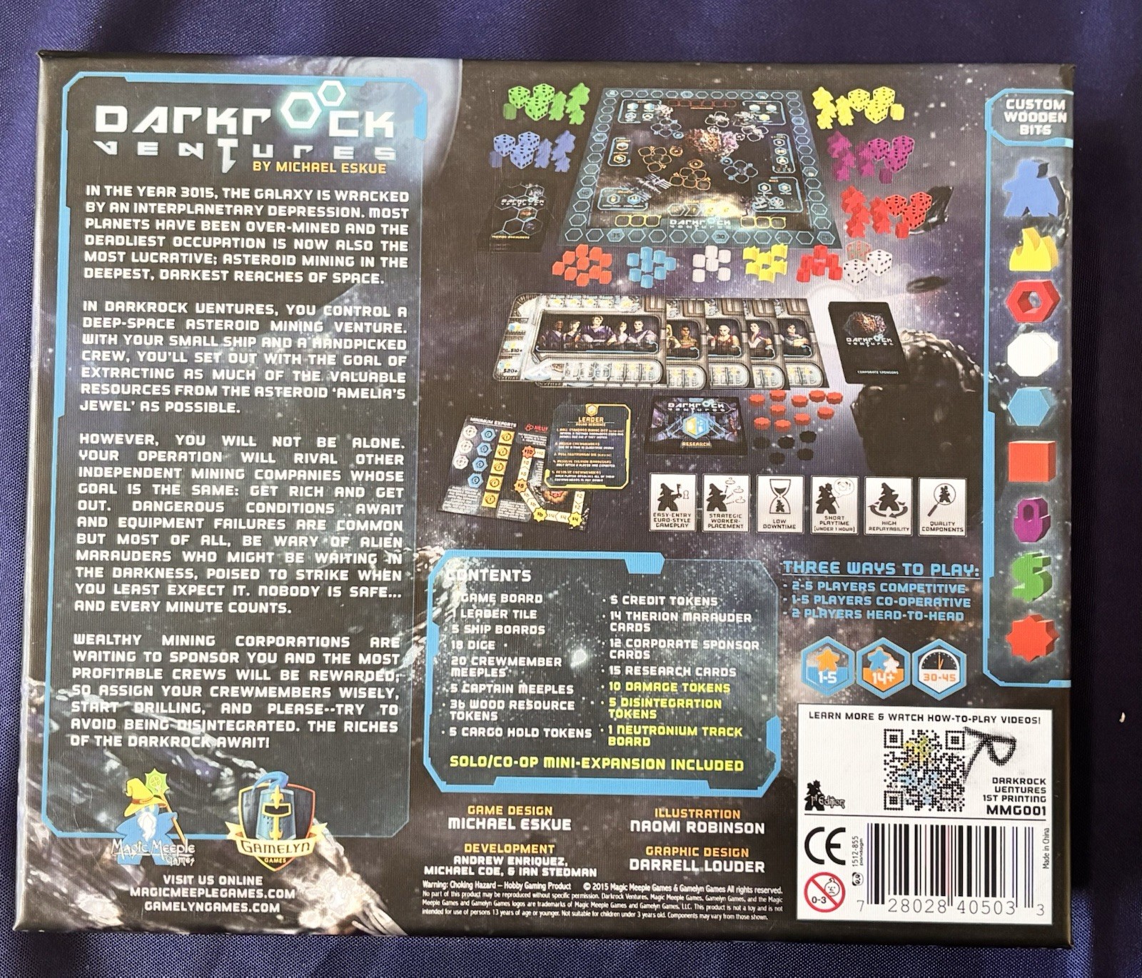 Darkrock Ventures Board Game 1st Printing Magic Meeple Gamelyn Games