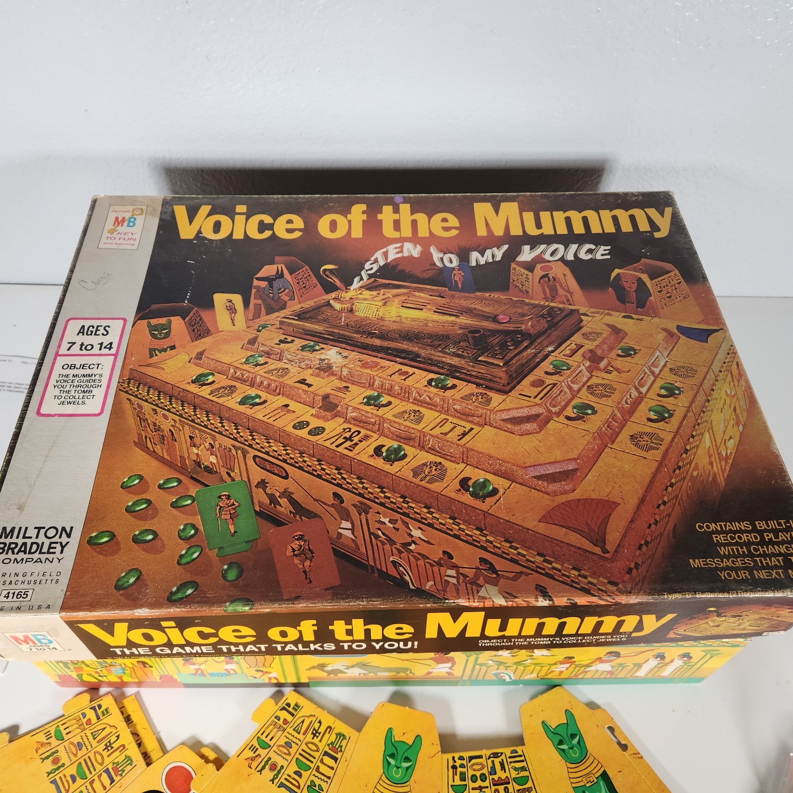 1971 Voice of the Mummy – Red Jewels Game Milton Bradley Complete/Not working