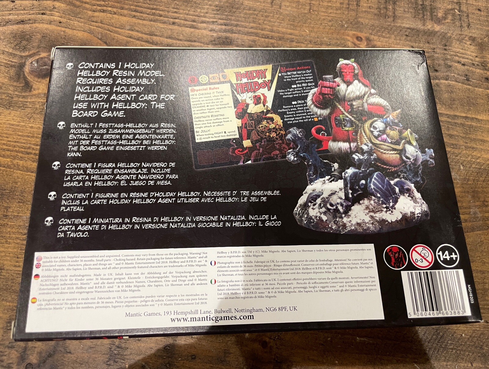 Mantic Board Game Hellboy – Holiday Hellboy (Limited Ed) New In Box
