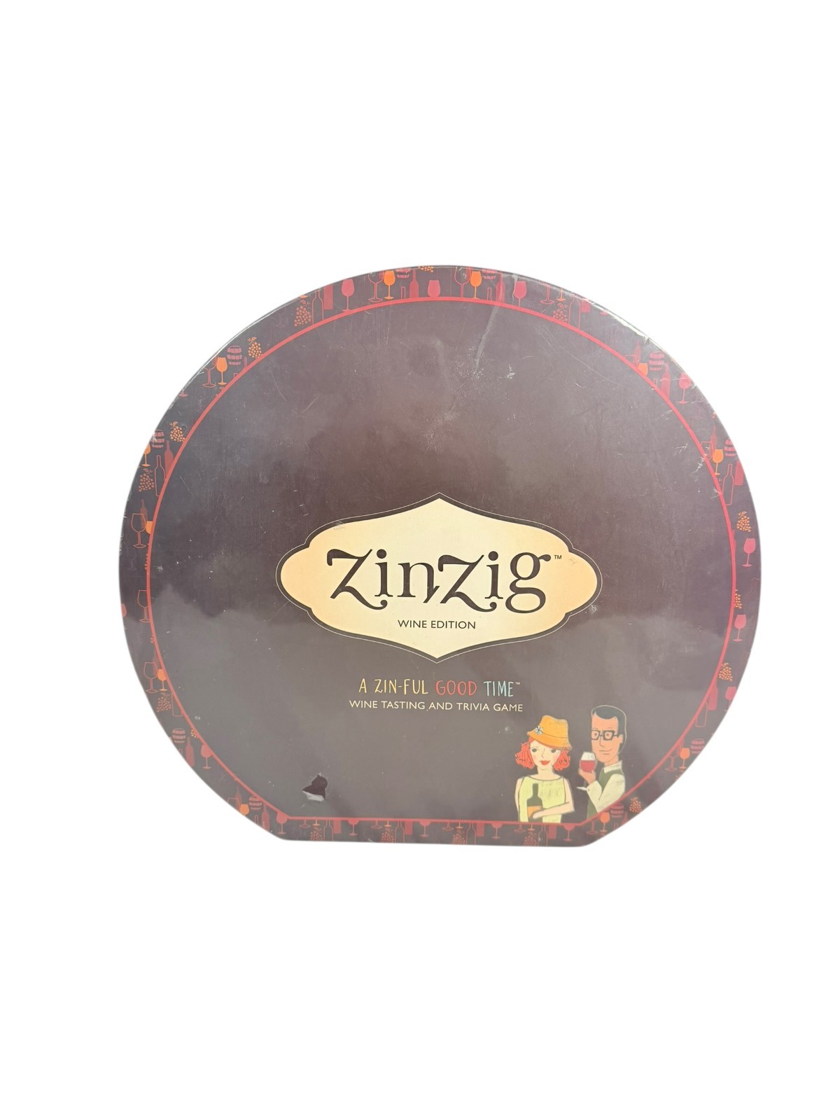ZinZig Wine Edition Board Game New Sealed Adult Wine Tasting Trivia Party Game
