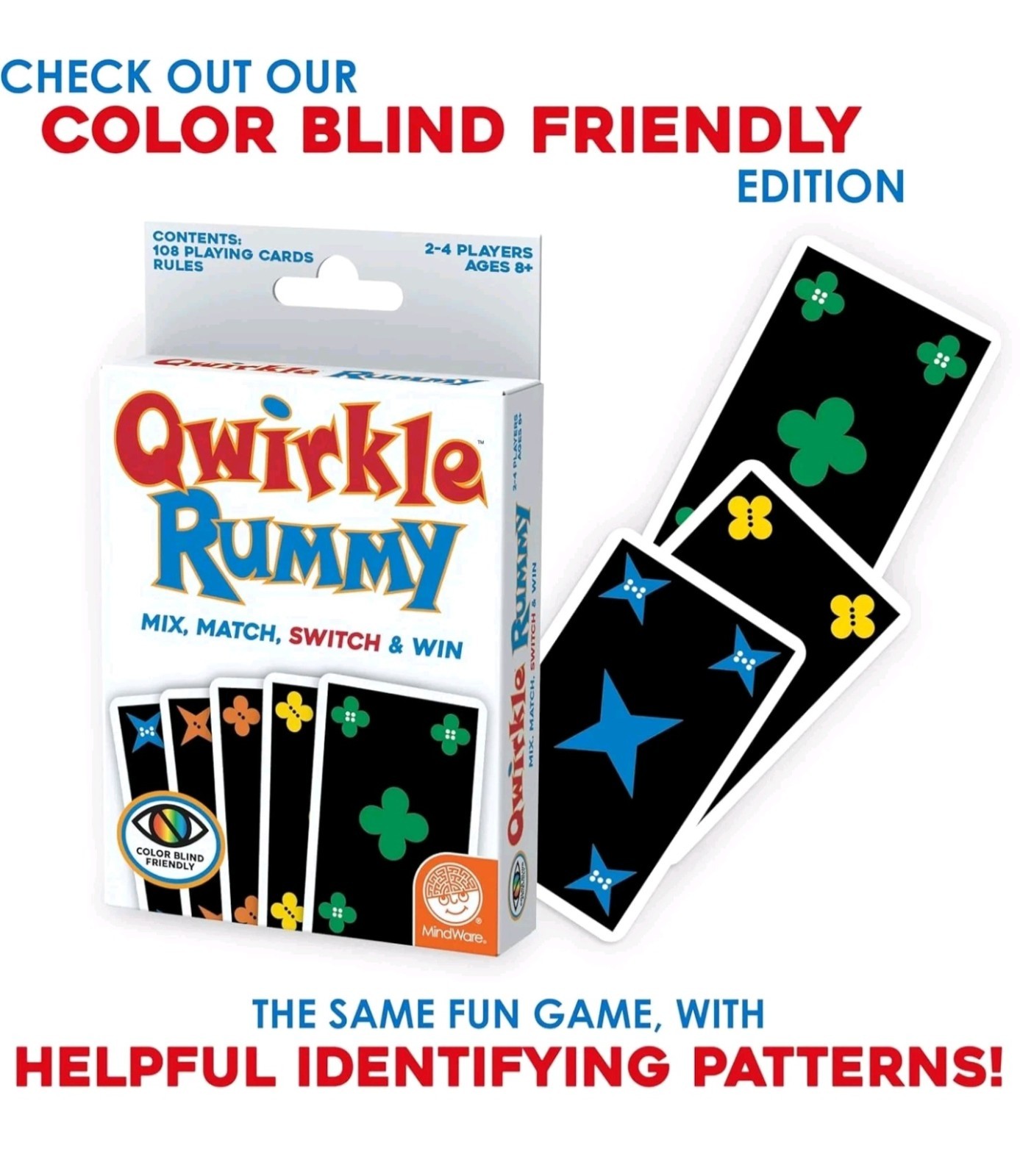 Qwirkle Rummy [Board Game, 2-4 Players] NEW Family Card Game