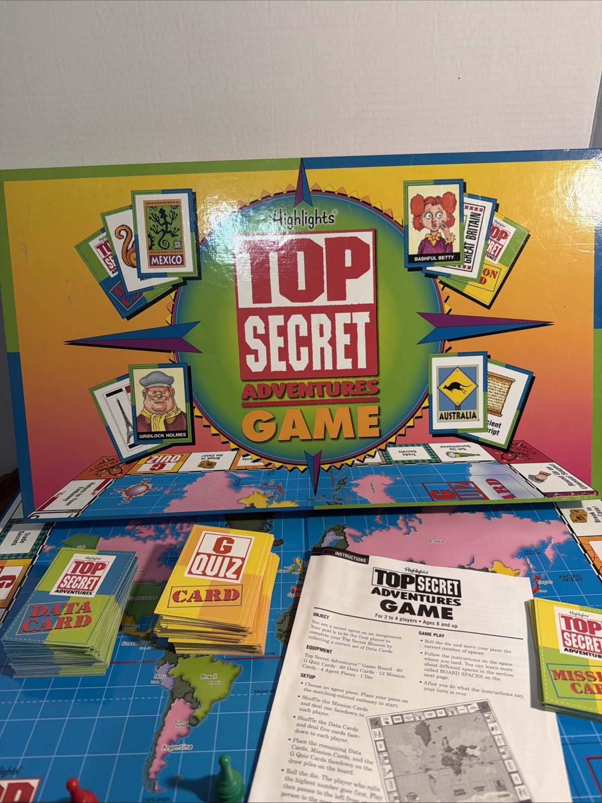 Highlights Top Secret Adventures Board Game COMPLETE Children’s Kids Family