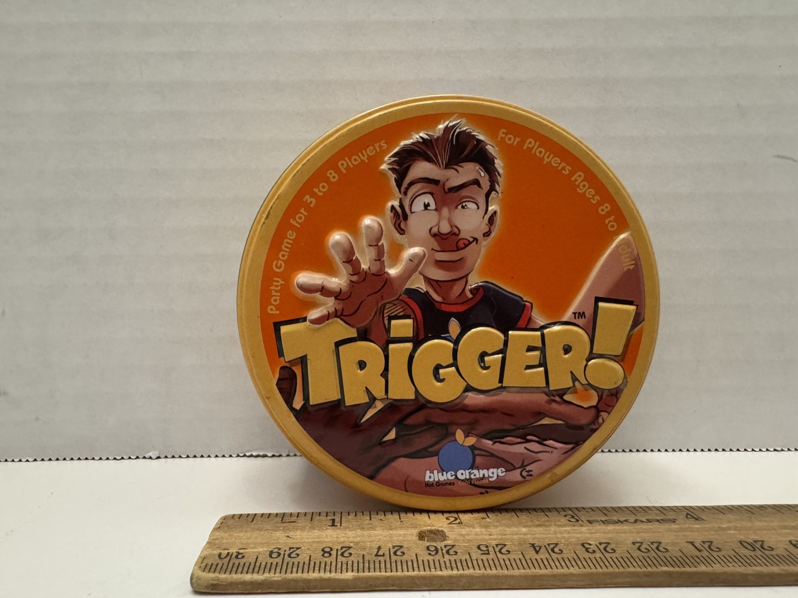 Trigger! Blue Orange Games Fun Party Game in a Tin 3-8 Players Age 8+ Complete
