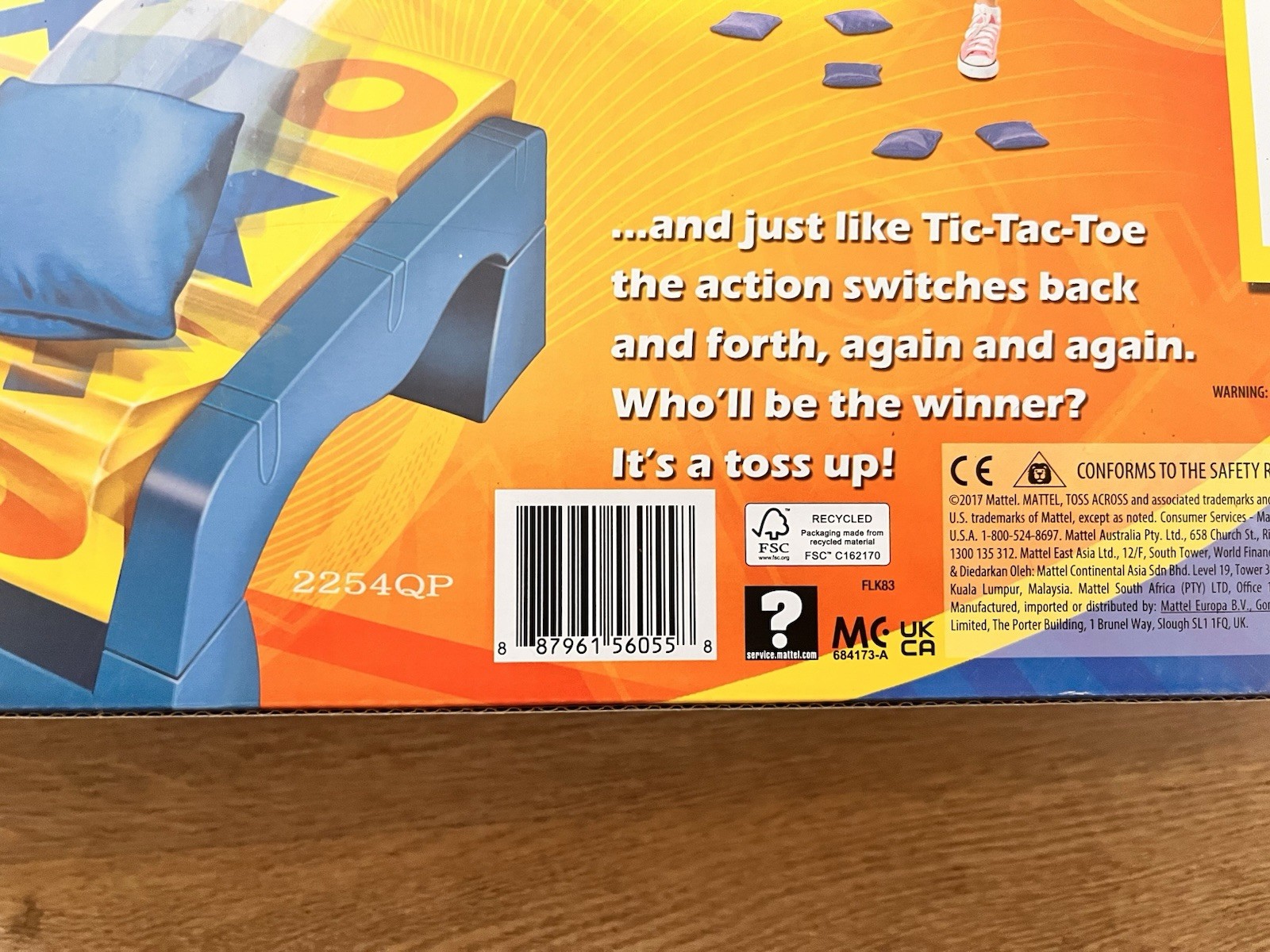 Mattel Games – Toss Across Game: The Original Tic-Tac-Toe Game (New Sealed)