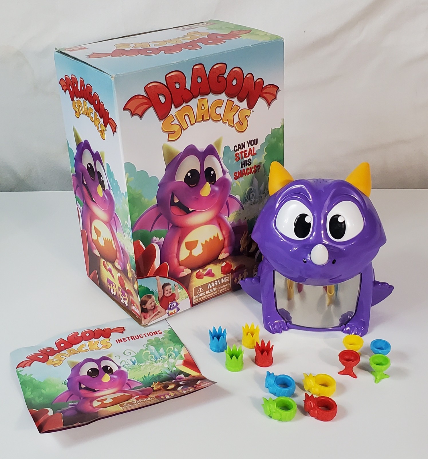 Goliath DRAGON SNACKS Find the Treasure Memory Game COMPLETE in BOX Works RARE