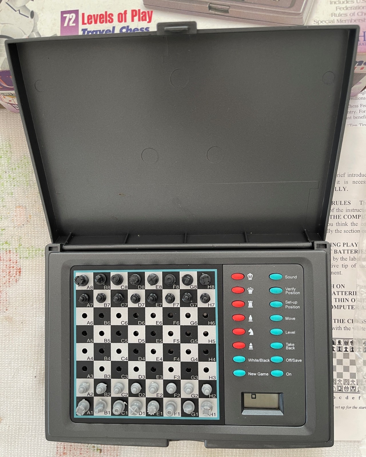 Vintage EXCALIBUR Cutlass Electronic Computer Chess Game Model 118E