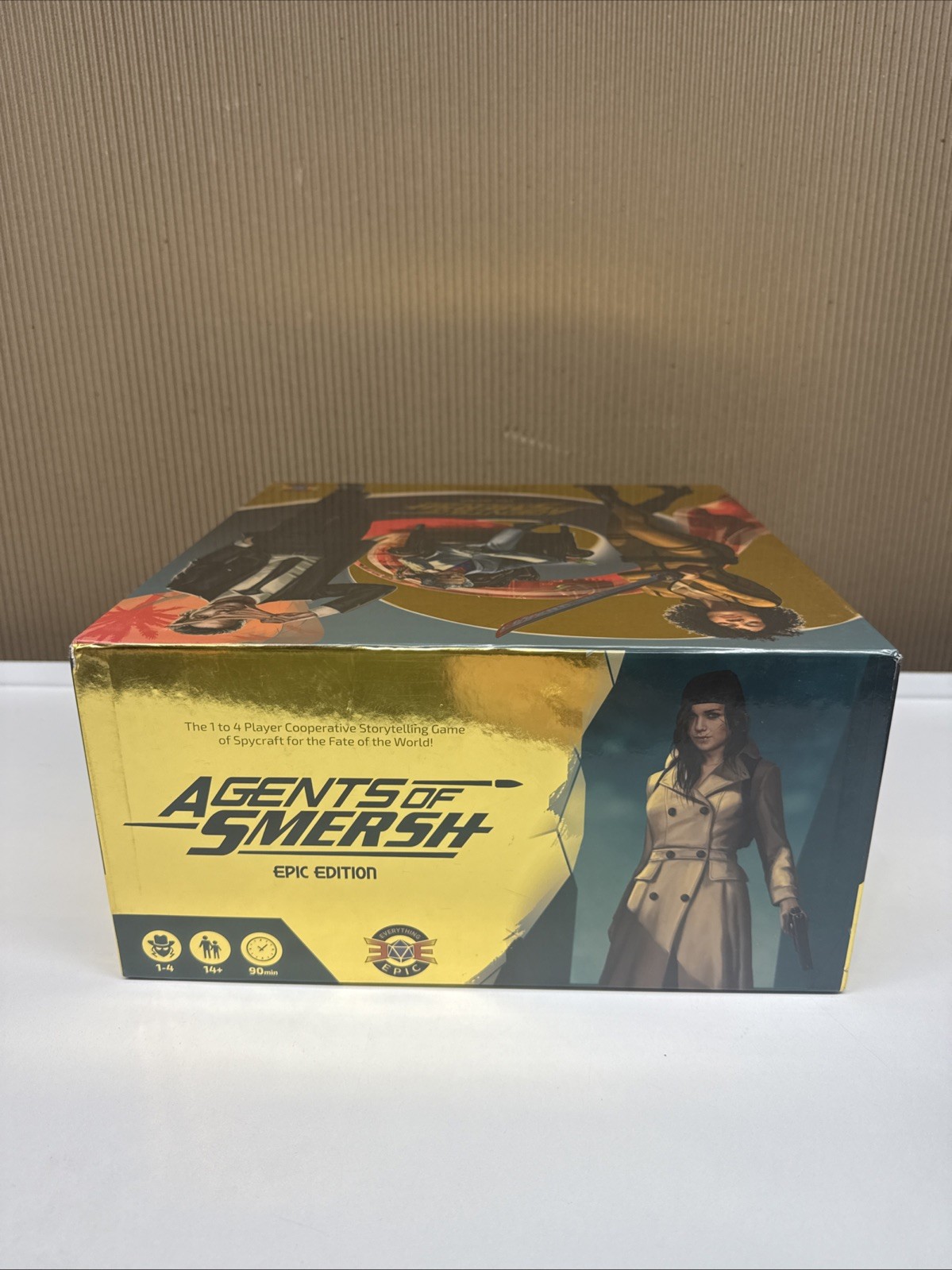 Agents of SMERSH Epic Edition Kickstarter Collector & Play mat Gold Board Game