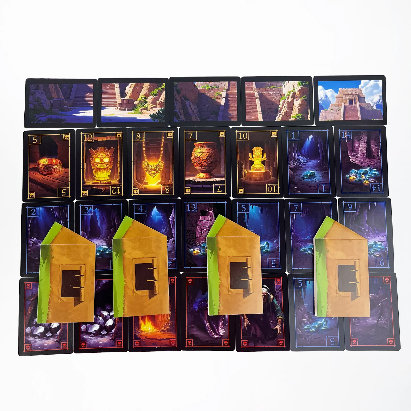 Incan Treasure Quest Strategy Board Game 3-8 Players Ages 14+ Bluff & Bet