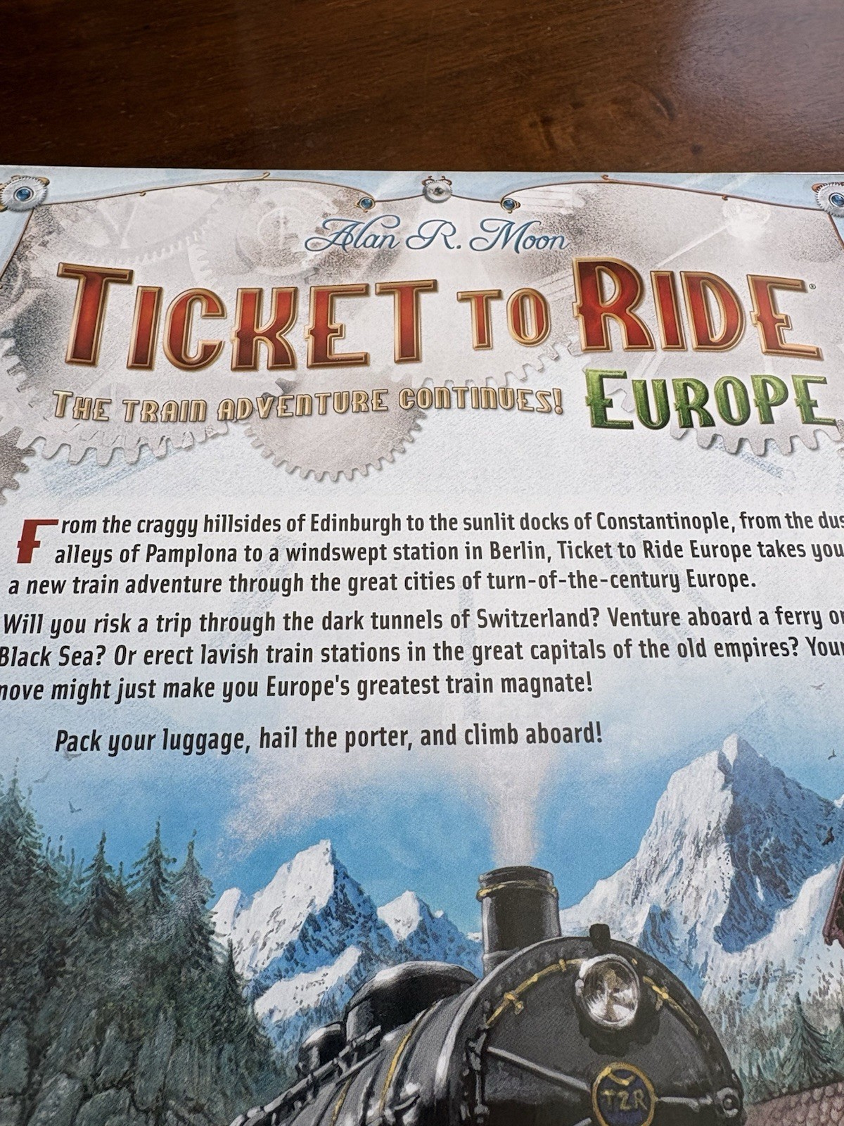 Days of Wonder Ticket to Ride Europe Board Game NEW! Open Box Sealed Cards