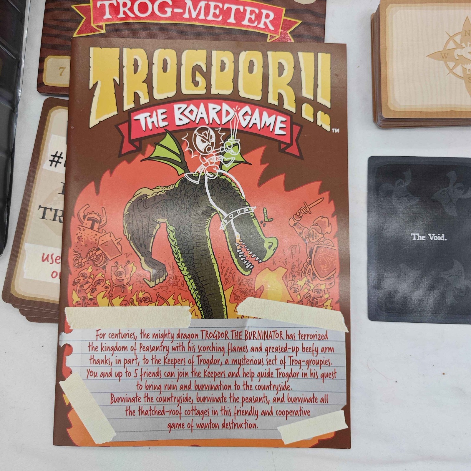 Trogdor!! The Board Game Deluxe Edition Strongbad Boardelectrix Co-op Fantasy