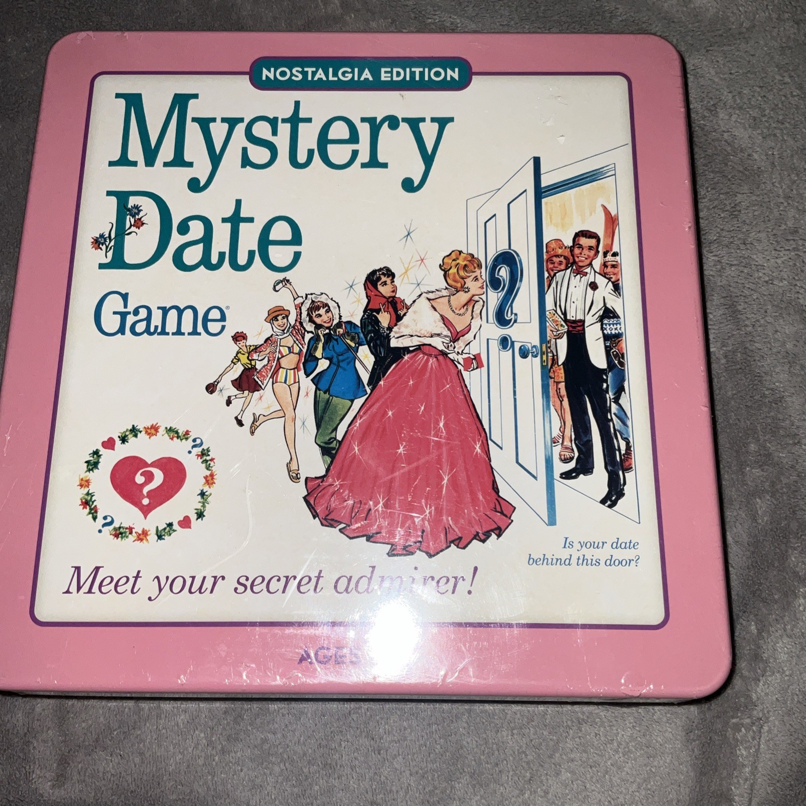 MYSTERY DATE Nostalgia Board Game Edition IN COLLECTIBLE TIN BOX NEW Sealed