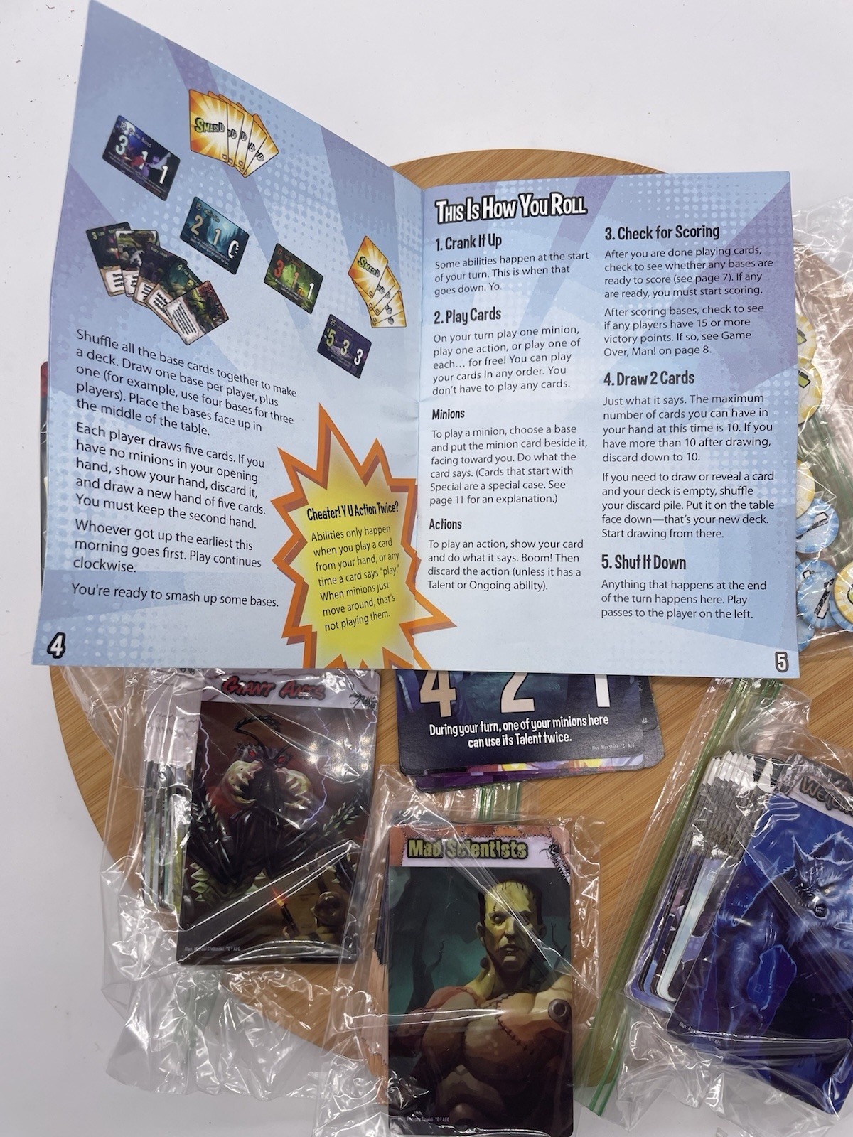 AEG Paul Peterson Smash Up Expansion Pack: “Monster Smash” Game Near Complete