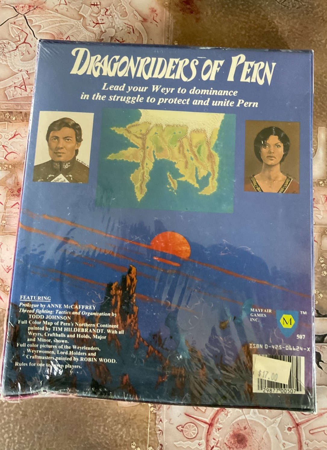 Mayfair Games Dragonriders of Pern Board Game in shrink box damaged MGI