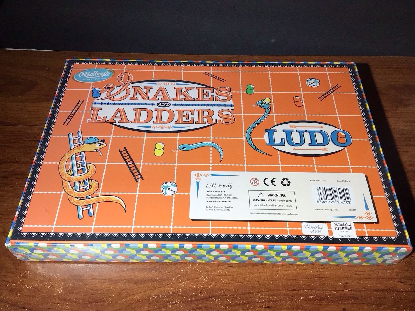 Snakes & Ladders Ludo Board Game Double Sided