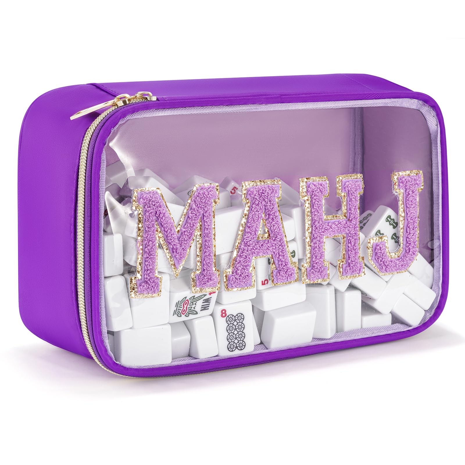 Mahjong Tiles Bag,Empty Thickened American Mahjong Bag with Zipper Suitable f…