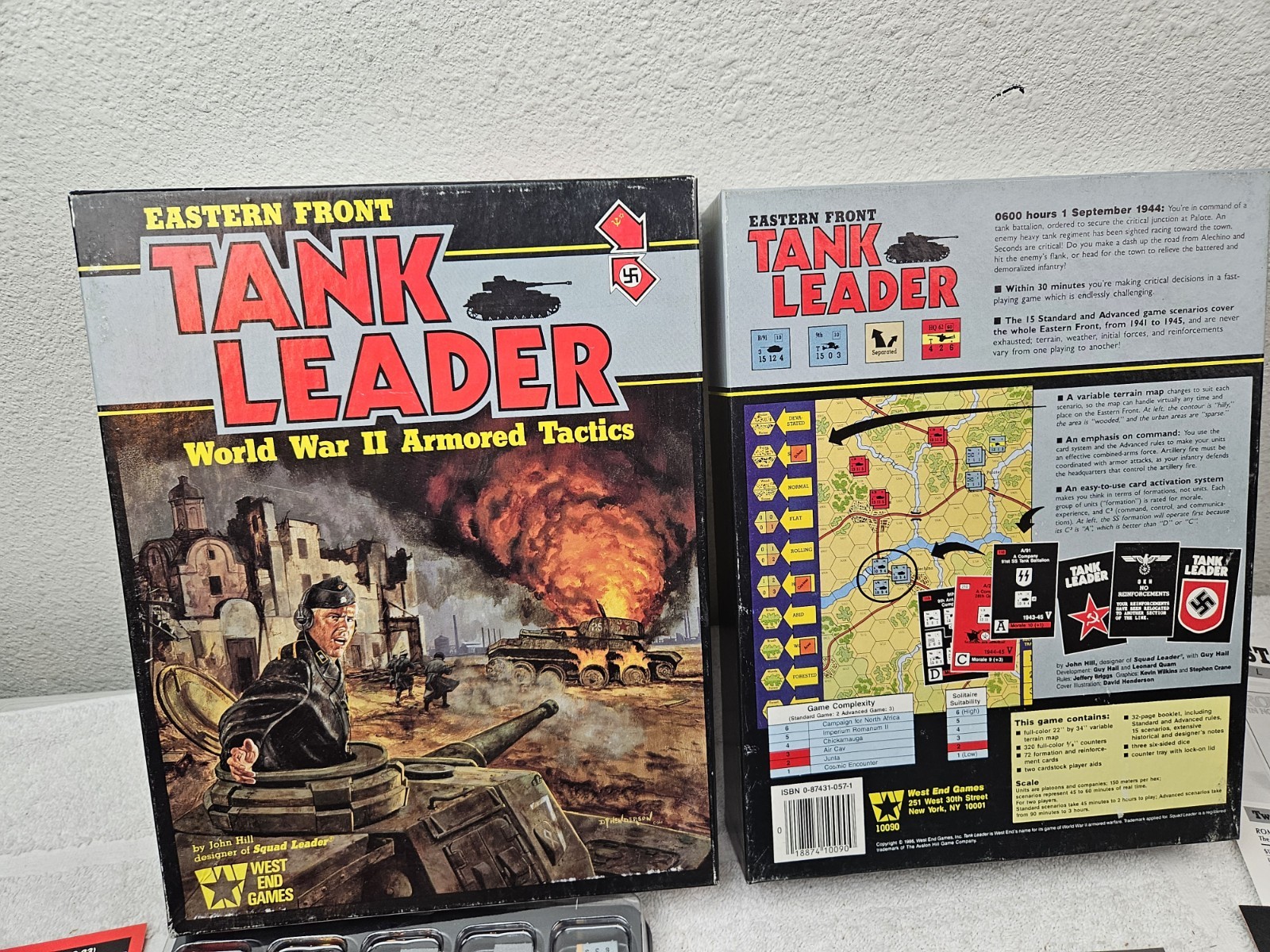 WEST END GAMES TANK LEADER GAME EASTERN FRONT 1986 VINTAGE CARDS UNPUNCHED