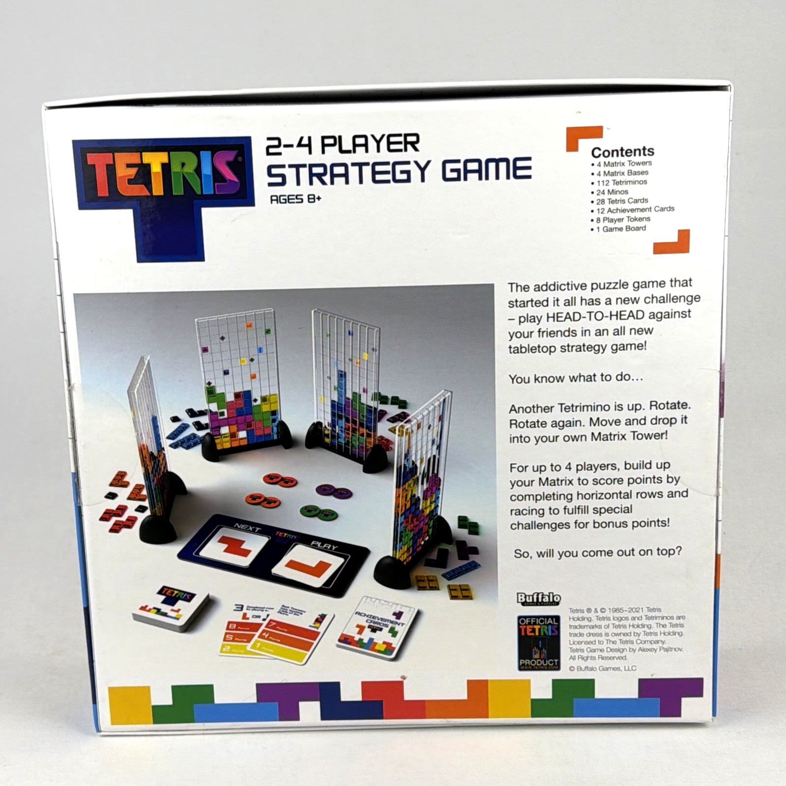 TETRIS Head To Head Strategy Board Game Buffalo Games 2-4 Players 2021