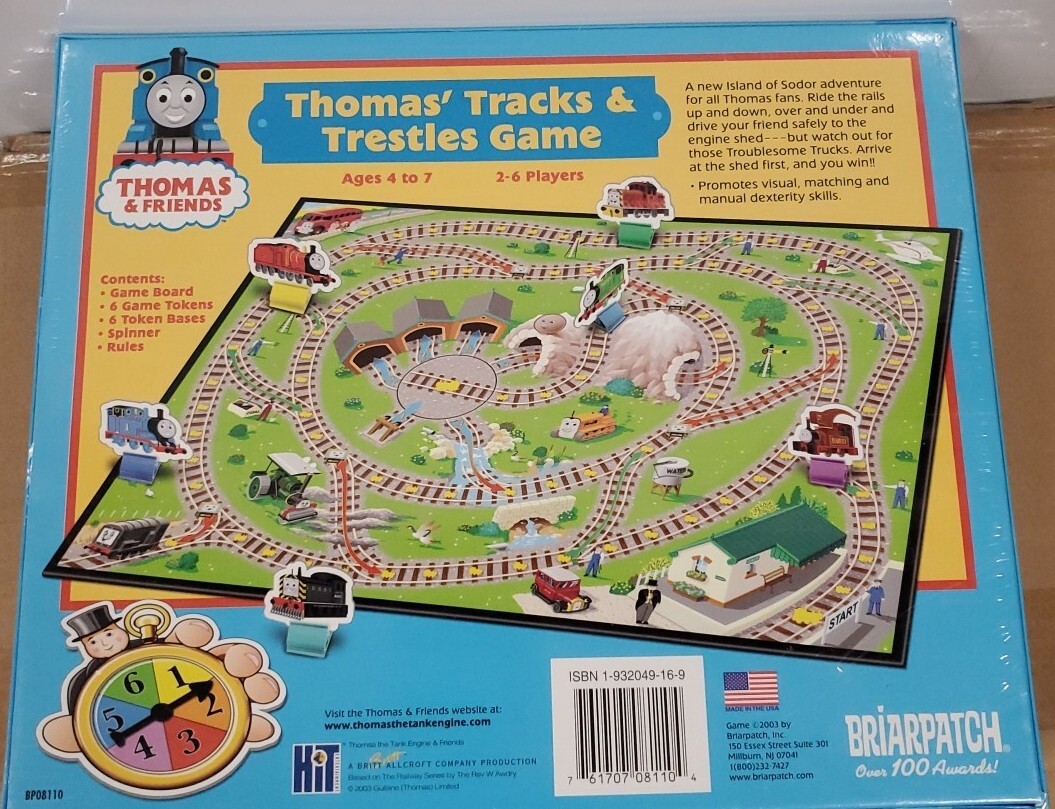 Thomas Tracks & Trestles Game – EUC – COMPLETE – Briarpatch – 2003