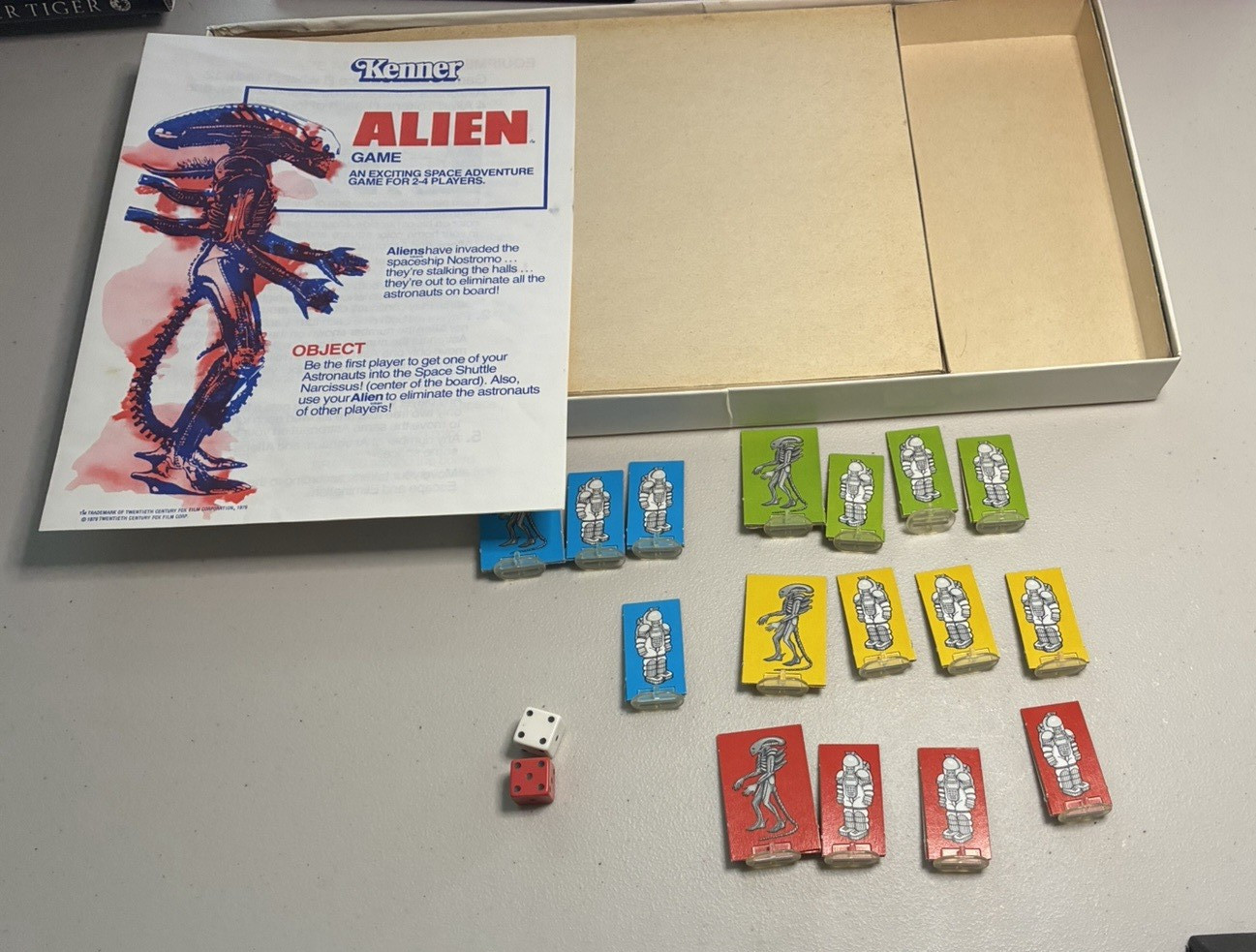 Vintage 1979 ALIEN BOARD GAME by KENNER Complete Kids’ Nightmare Fueled 70s fun