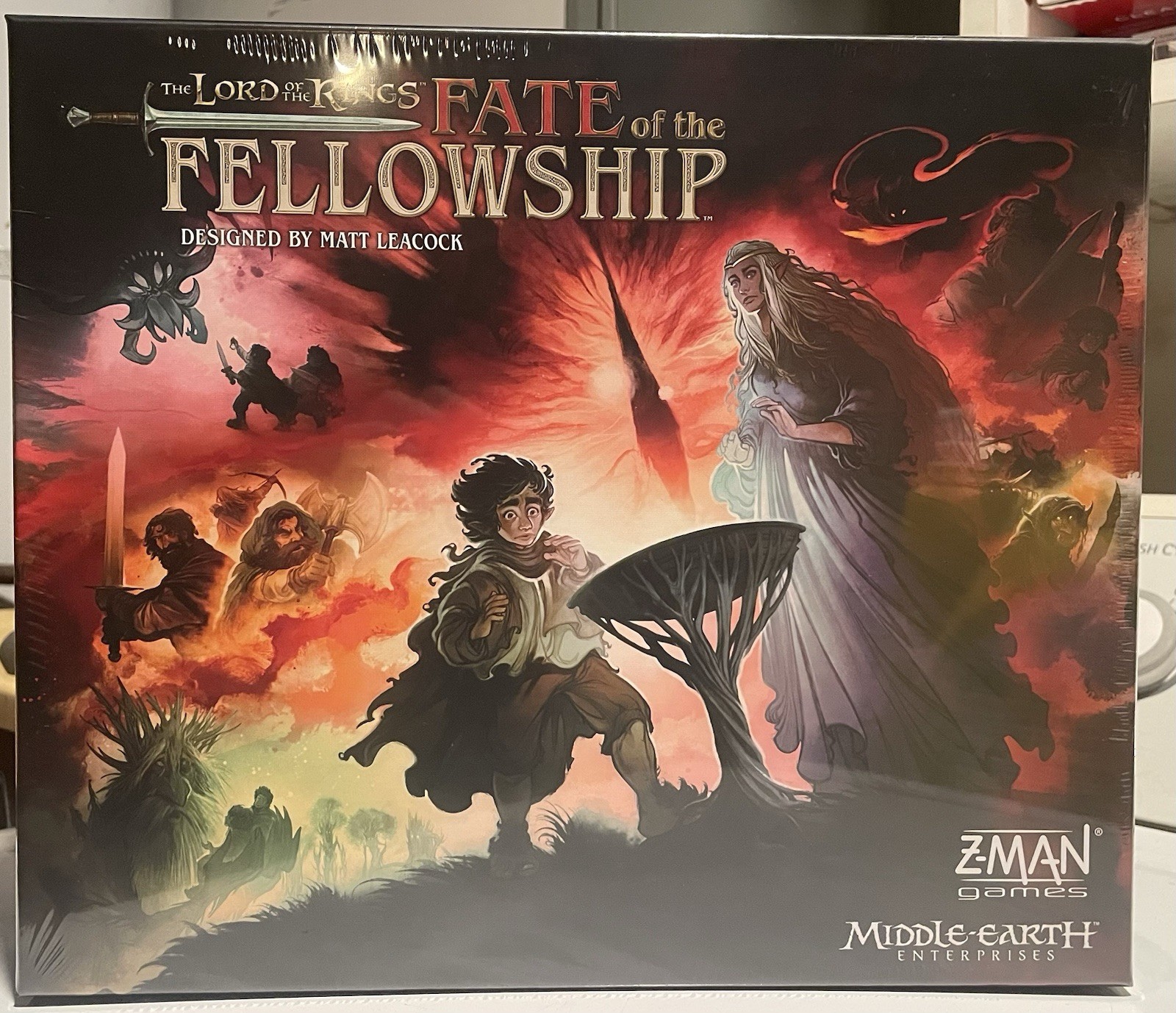 Lord of the Rings Fate of the Fellowship Board Game + Gandalf the White Promo
