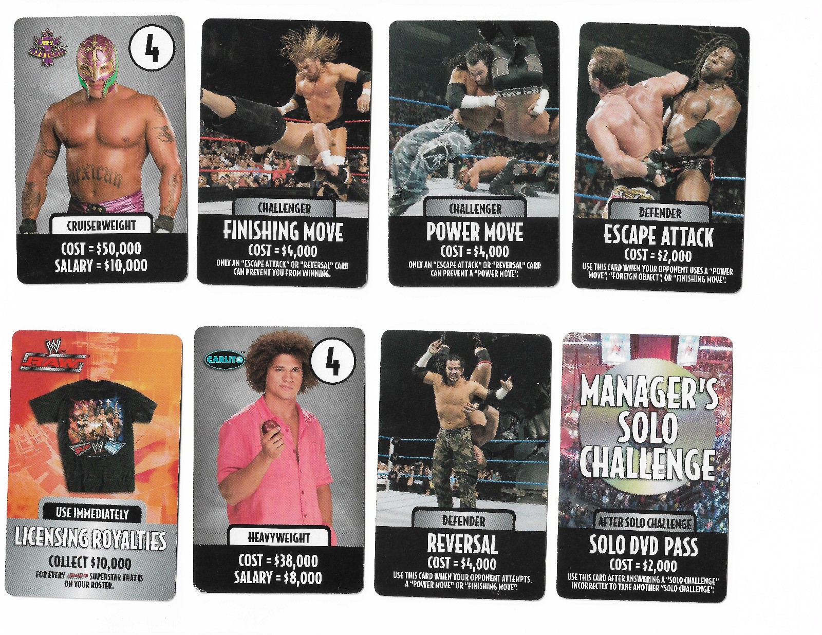wwe DVD Board Game WWE Chaos Raw Cards Lot Of 86 Ray Booker