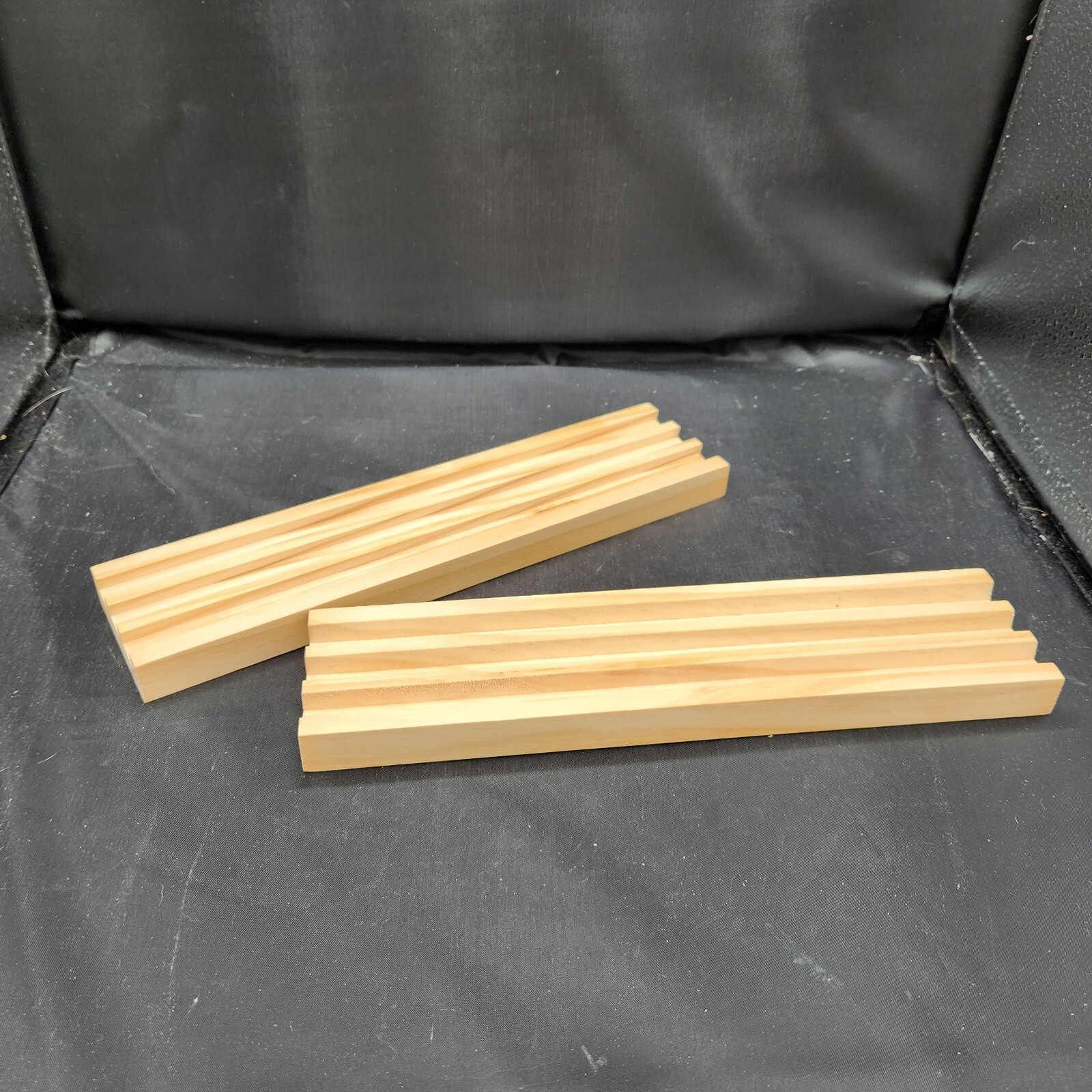 Ideal Solid Wood Domino Trays 4 Trays 2013 No Dominos