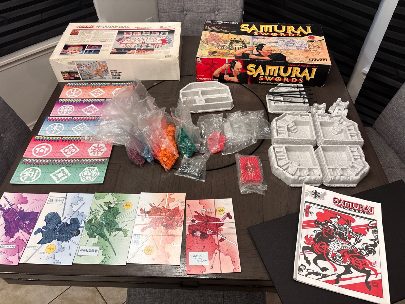 Shogun Samurai Swords Board Game 1995 Milton Bradley