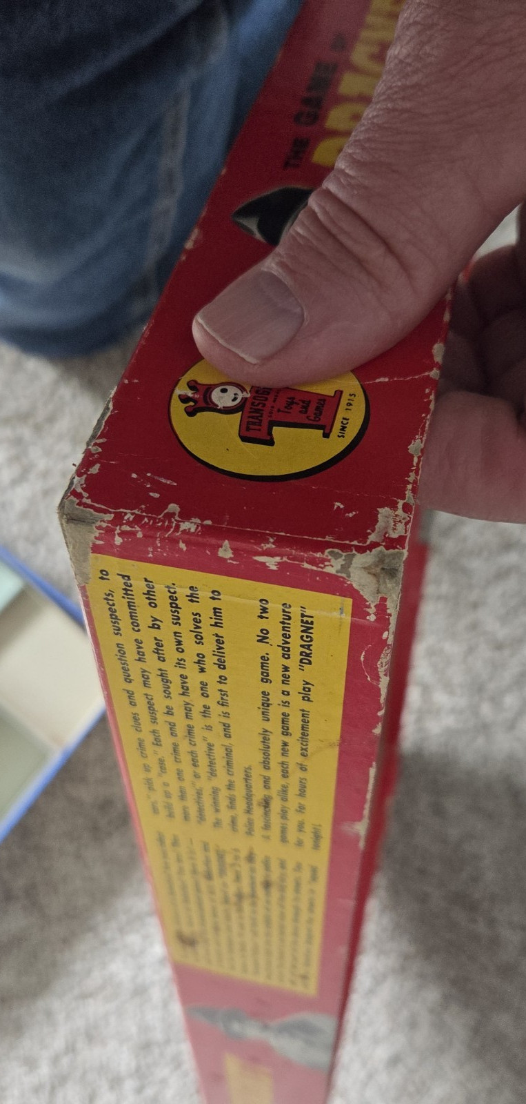Vintage 1967, Dragnet board game, Transogram Excellent Conition