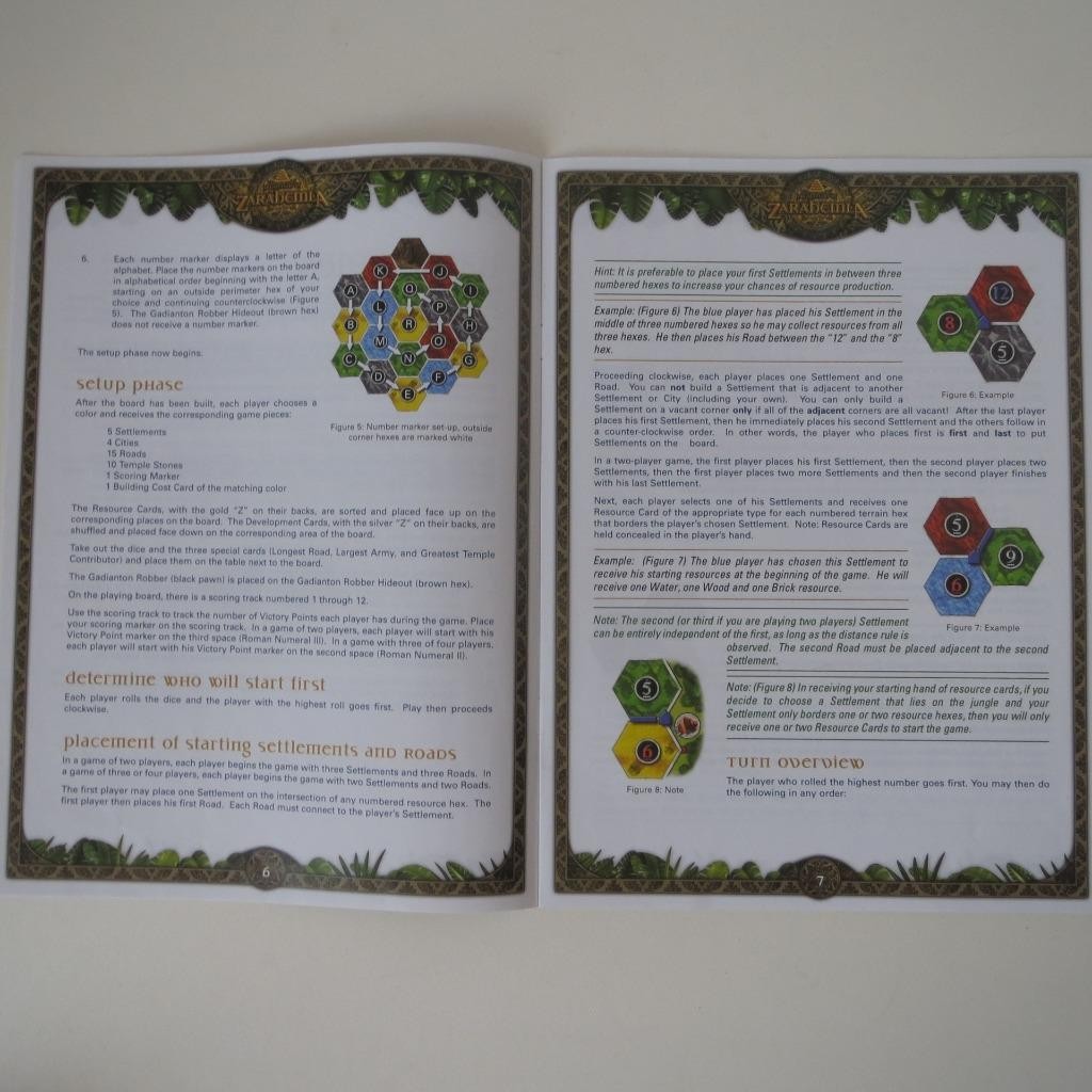 Settlers of Zarahemla Board Game Instruction Manual Book Replacement Parts