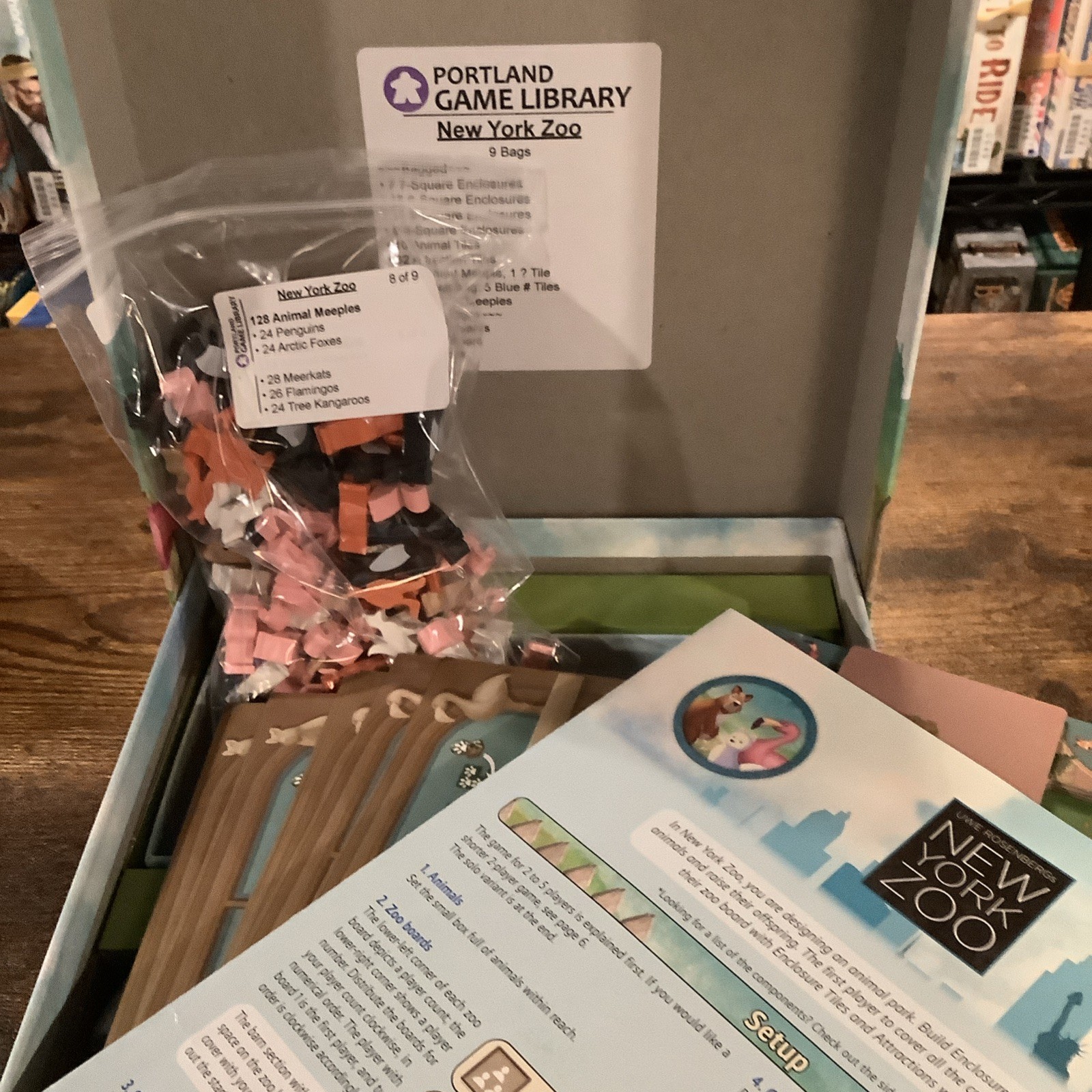 New York Zoo Board Game Compete Strategy Game Capstone Games Uwe Rosenberg