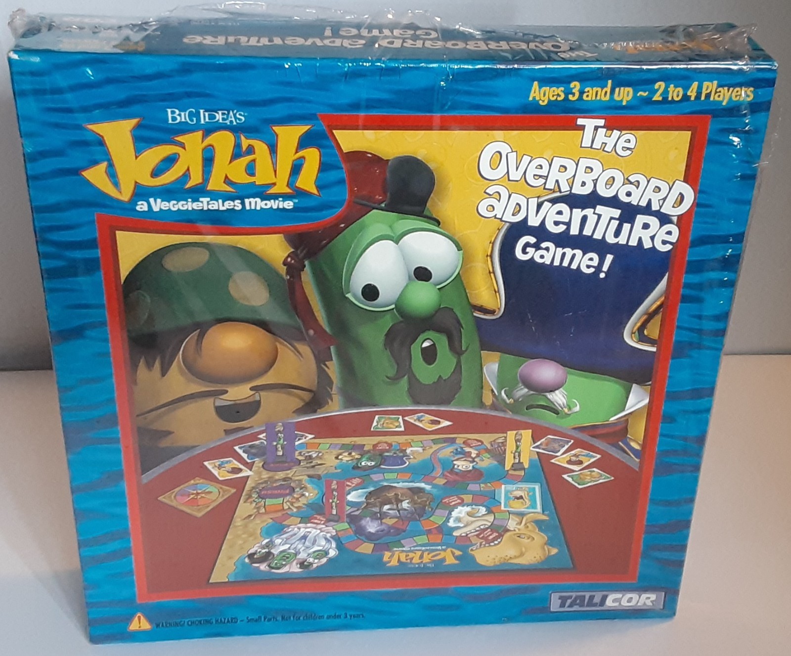 Veggietales Jonah Movie The Overboard Adventure Board Game 2002 Talicor 7200 New