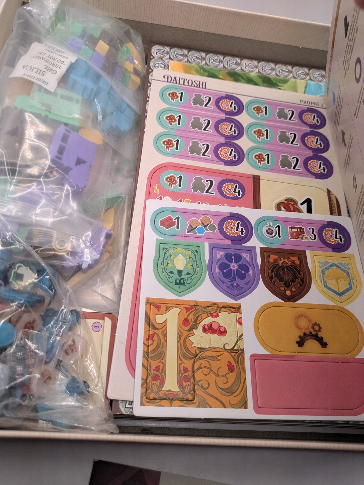 Devir Daitoshi Steam Board Game! Ages 14+ with 3D Printed Insert! NEW OPEN BOX