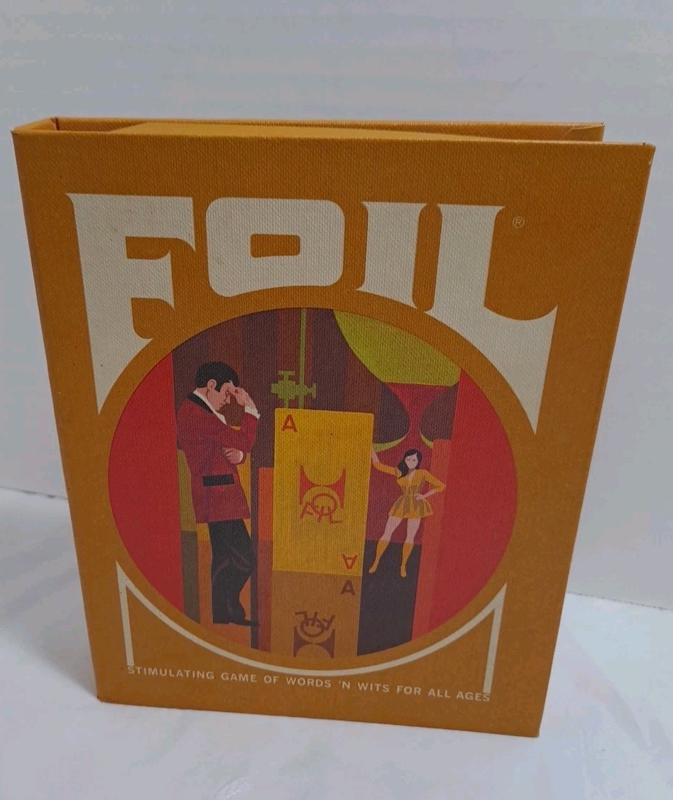 Vintage Foil The Game of Words & Wits 3M Card Game 1970 MCM
