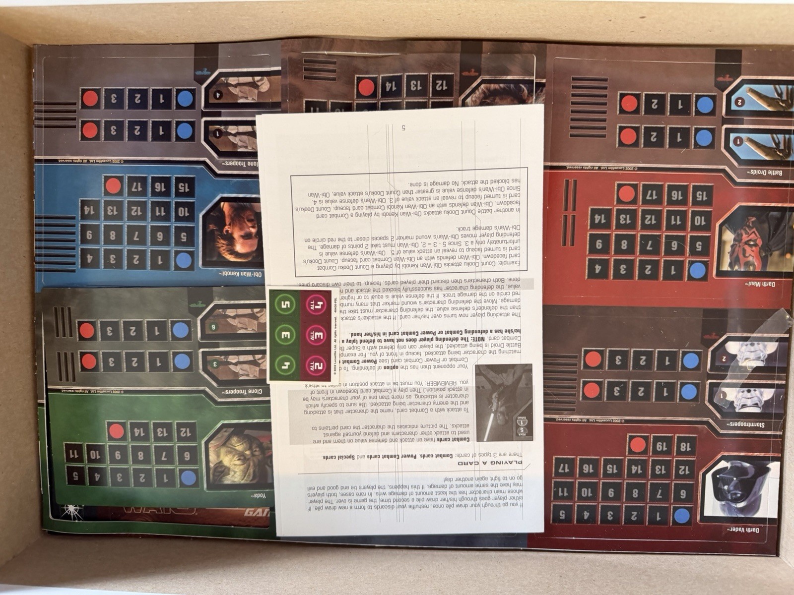 Milton Bradley Star Wars Epic Duels Game Mostly Everything Sealed Or Unpunched