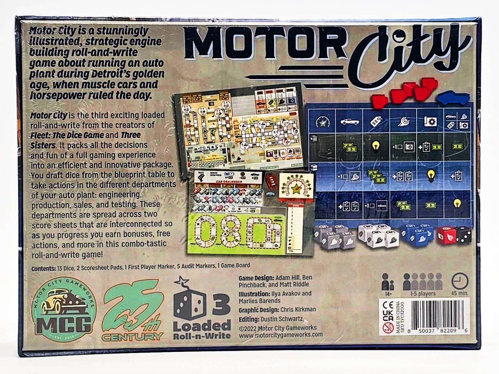 Motor City Kickstarter Edition by 25th Century Games – SEALED