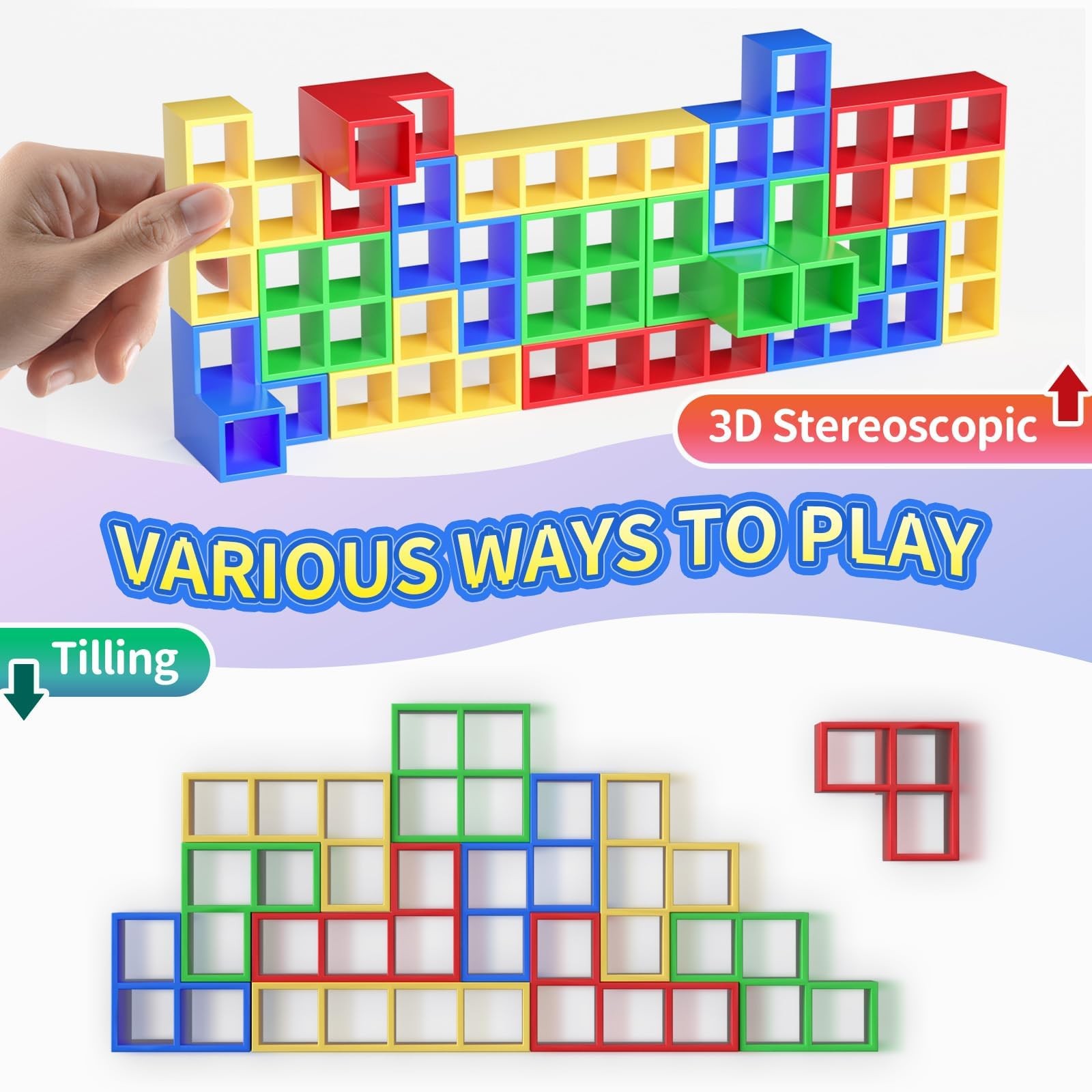 48 Pcs Game Gifts, Balance Stacking Blocks Game，Perfect for Family, Parties, …