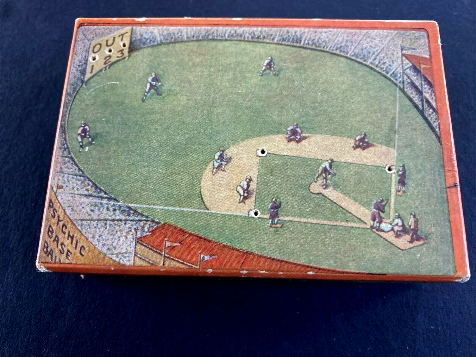 Rare 1920s Psychic Baseball Game Pre-War Card/Board Game Complete w/Box & Rules