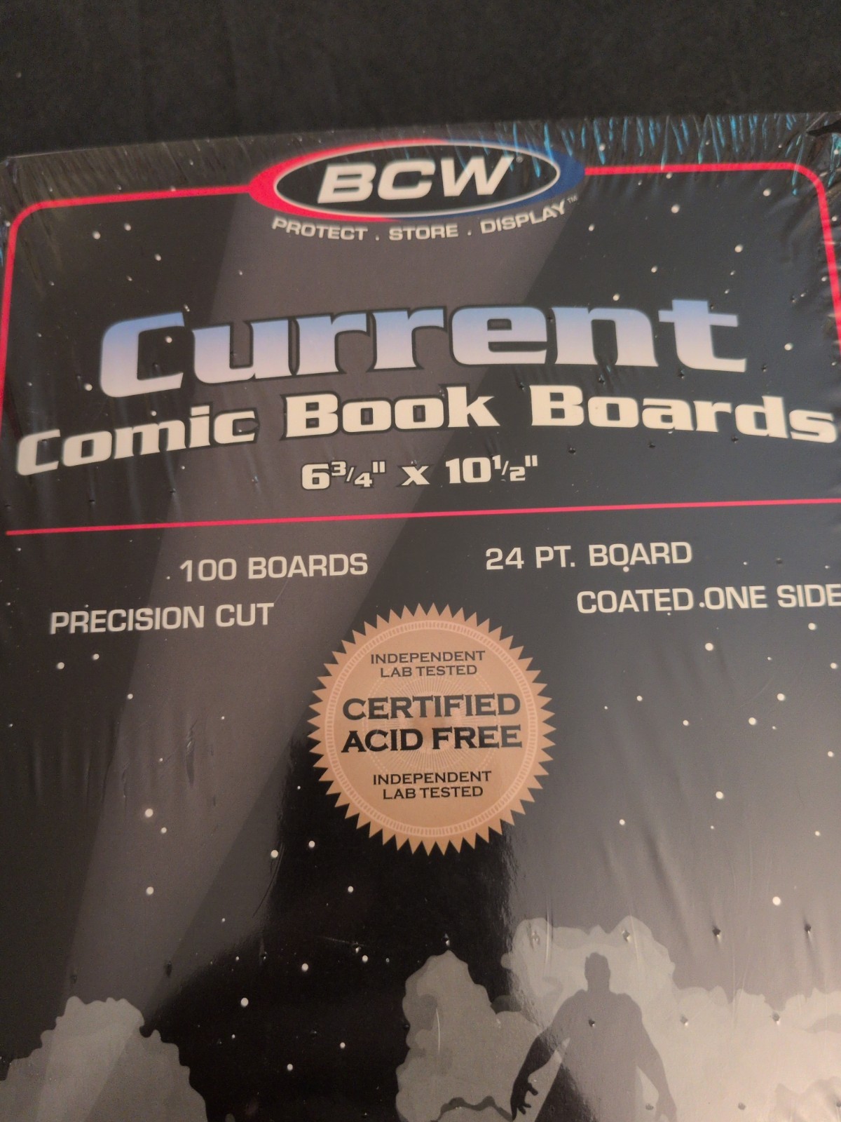 100 Pack BCW Current Age Comic Book Backer Boards AcidFree 24PT 6 3/4″ X 10 1/2″