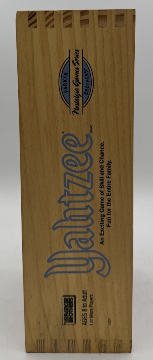 Yahtzee Wooden Box Parker Brothers Nostalgia Games Series 2004 Complete In Box
