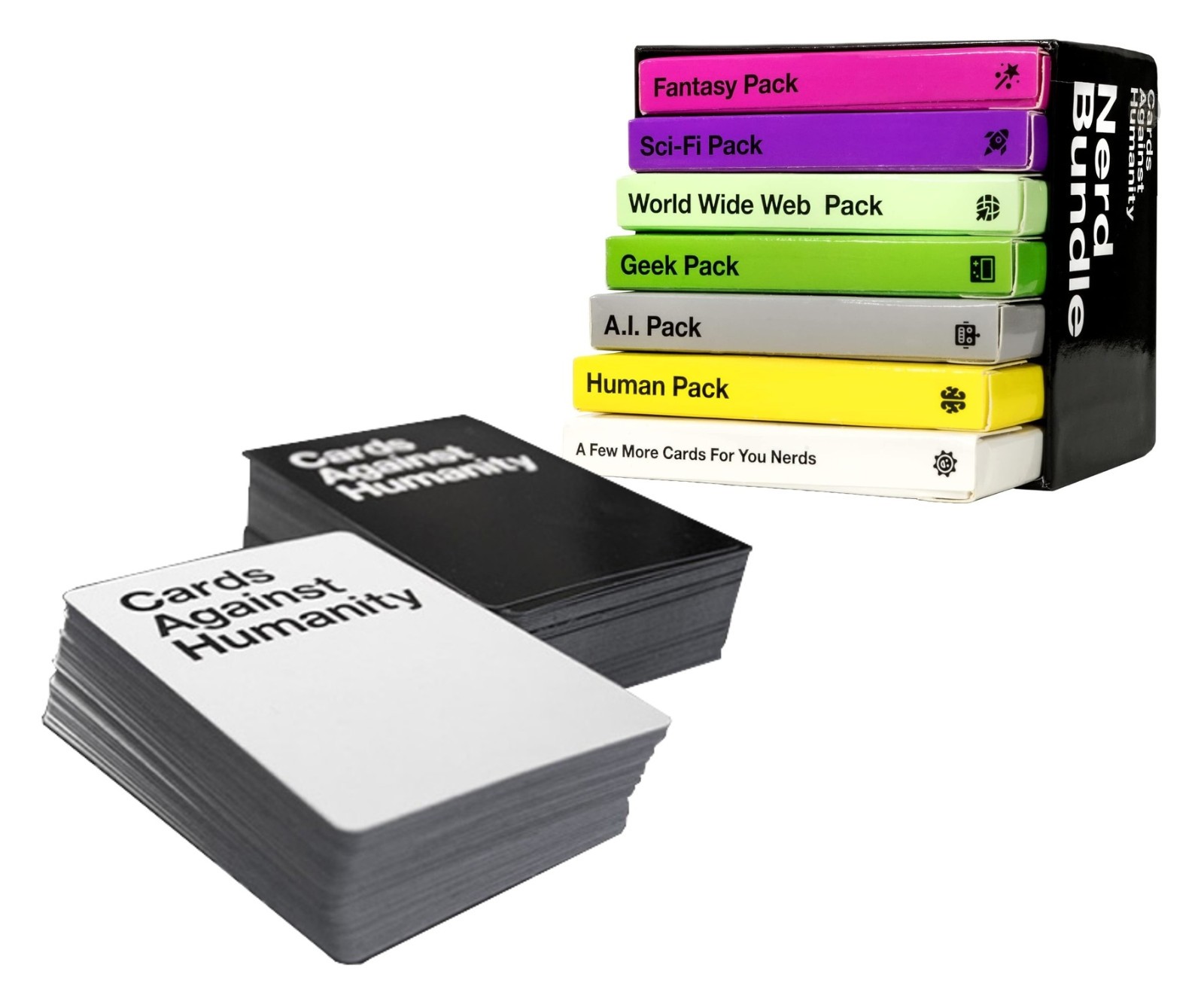 Cards Against Humanity: Nerd Bundle 6 Nerdy Themed Packs + 10 All-New Cards NIB