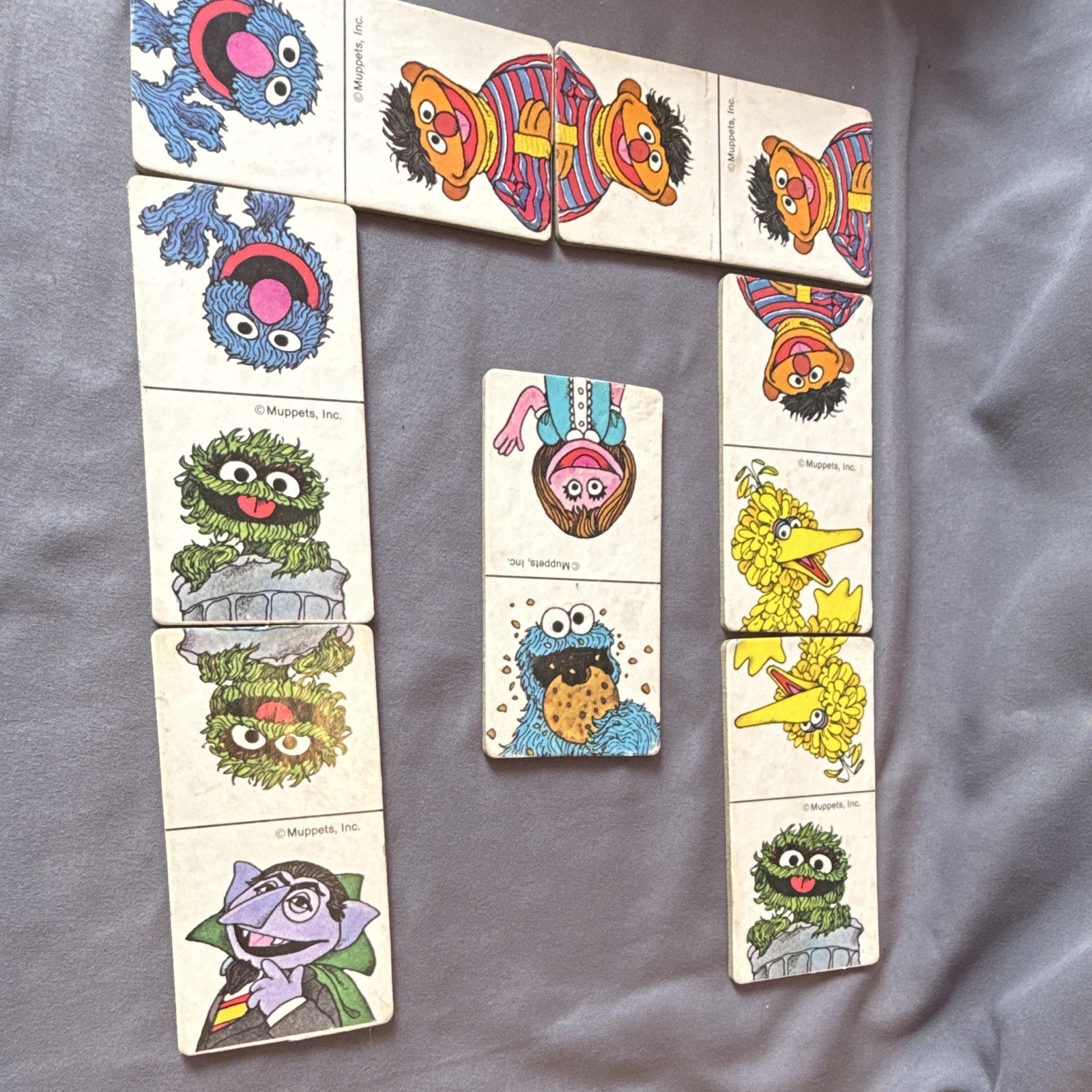 1980’s Muppets, Inc. Dominoes w/ Character Pieces, Ages 4-7